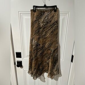 Emma James Women's Size 14 Flowy Lined Skirt Length 33" Waist 36" Excellent Cond